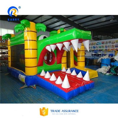 EN14960 Сертифицированный надувный замок с подскакивающим слайдом Combo Obstacle Course Jumper