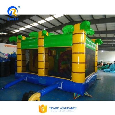 EN14960 Сертифицированный надувный замок с подскакивающим слайдом Combo Obstacle Course Jumper