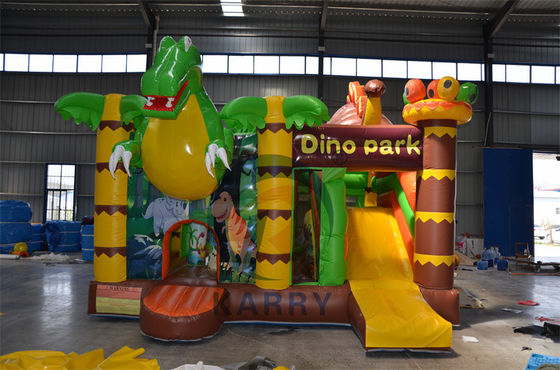 Jungle Adventure Castle Надувный вышибальщик Слайд Комбо с дизайном Jungle Animal