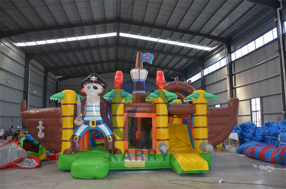 Jungle Adventure Castle Надувный вышибальщик Слайд Комбо с дизайном Jungle Animal
