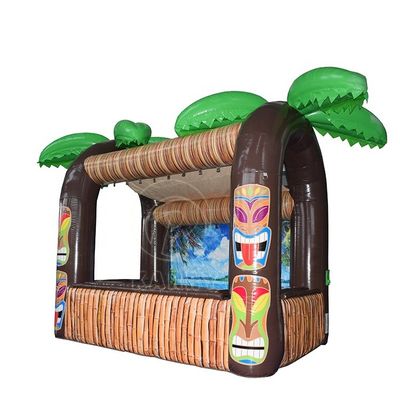 Unisex надувный бар игрушка Большой TIKI бар подпрыгивающий замок для детей прыгать и играть в игры