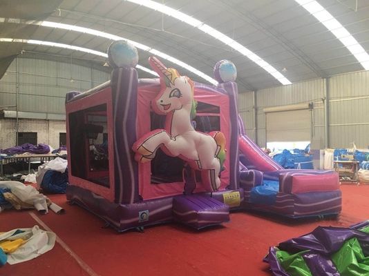 Популярный надувный отскакивающий дом с горками и водными горками