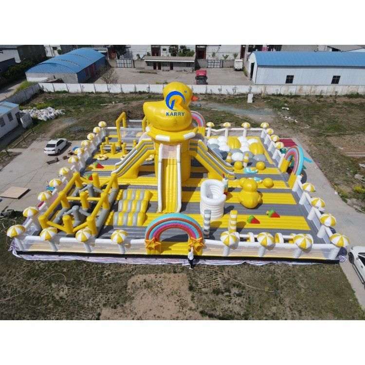 PVC Tarpaulin Custom Самый большой в мире надувный тематический парк для детей унисекса