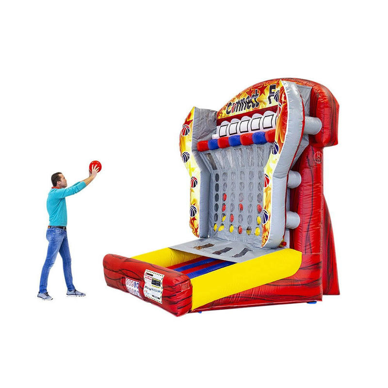 Красочная надувная игра Connect 4 в ряду для коммерческих задач