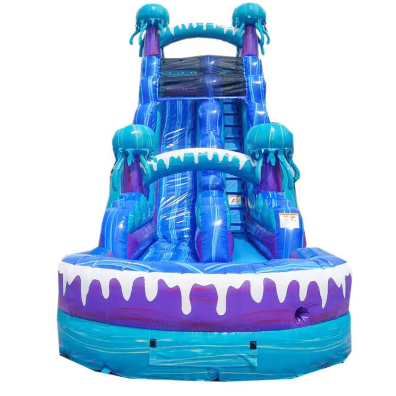 Коммерческий 36ft надувный водный горка с бассейном для воды Океан медузы
