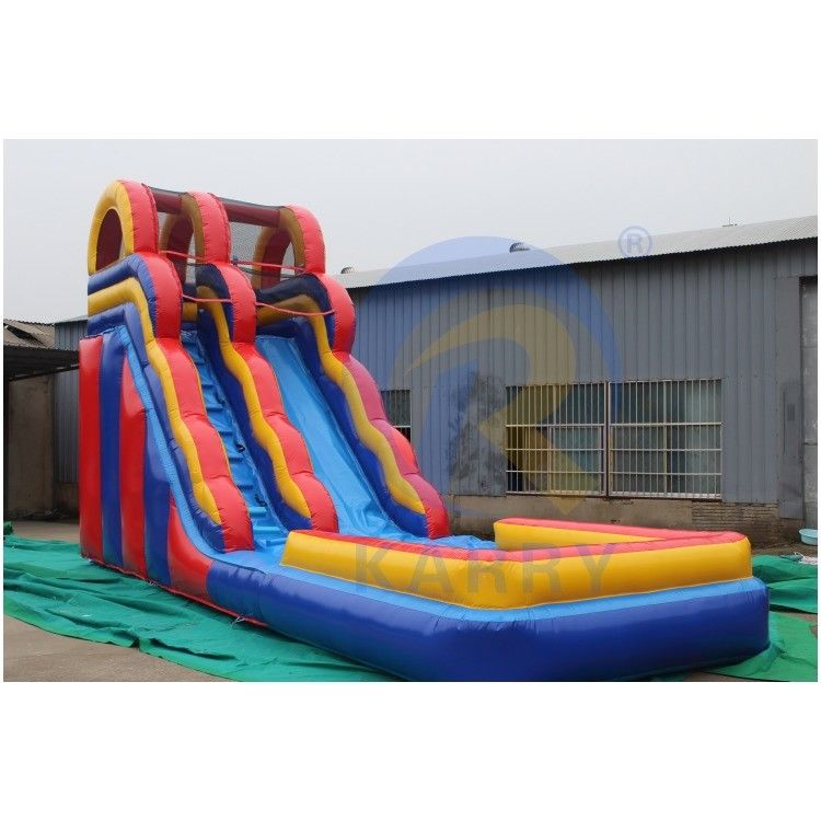 Unsix PVC Adult Size Jumping Slide Длинный и большой надувный водный горка с вышибалом