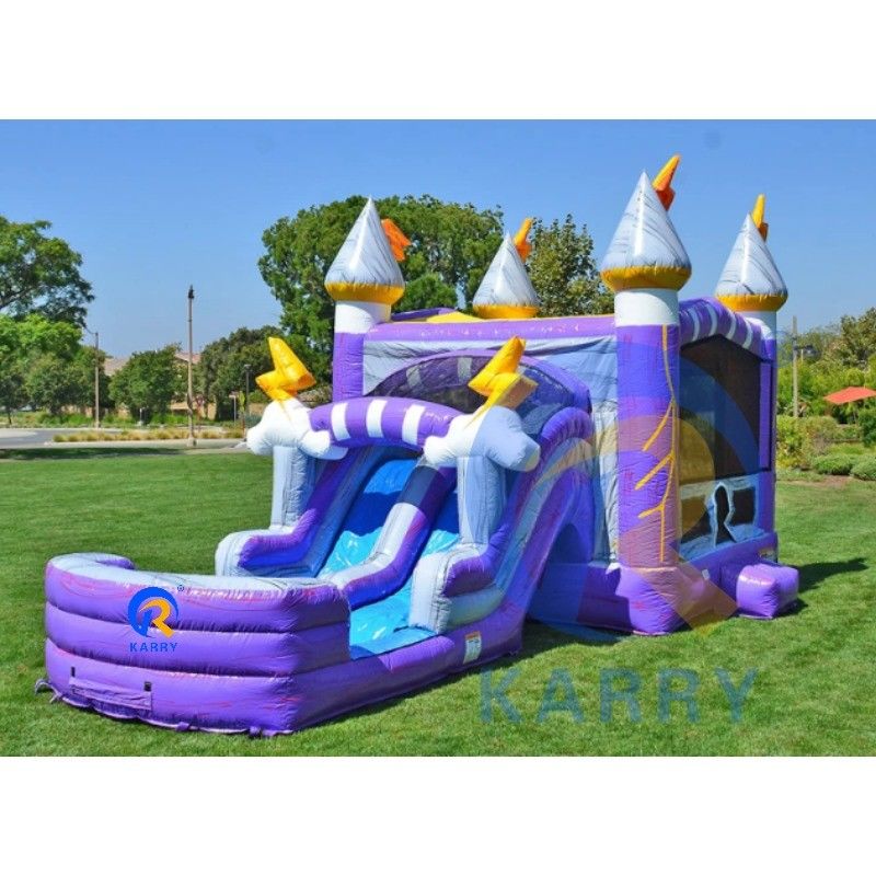 Комплекты для ремонта водоспуска Thunder Water Slide и Purple Bounce House включены для легкого обслуживания