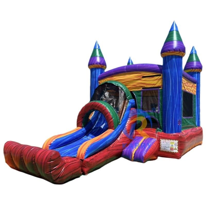 EN71/CE Сертифицированный Moonwalk Adult Inflatable Bounce House Combo для деятельности на открытом воздухе
