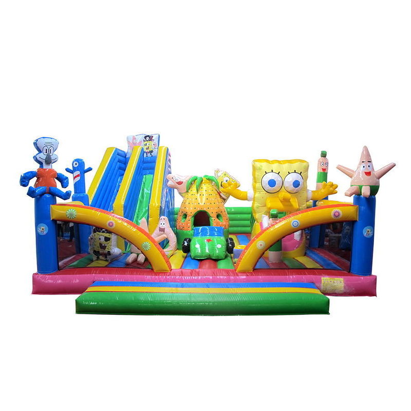 Торговая выставка должна иметь Aurora's Commercial SpongeBob Bounce Castle Батут с горки